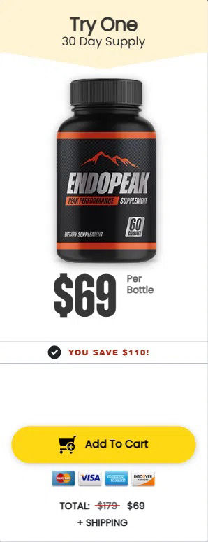 endopeak one bottle price
