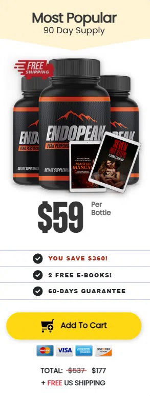 endo peak three bottles price